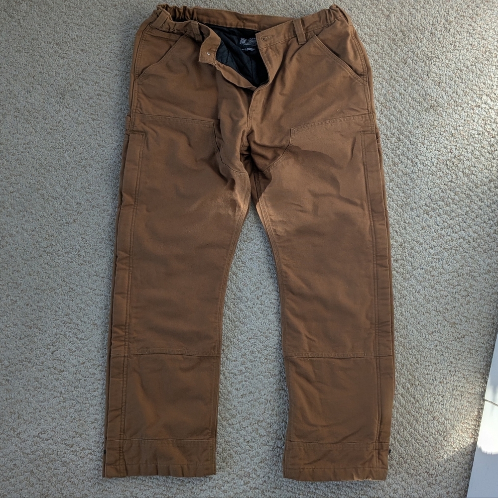 Men's Carhartt Brown Insulated Loose-fit Pants